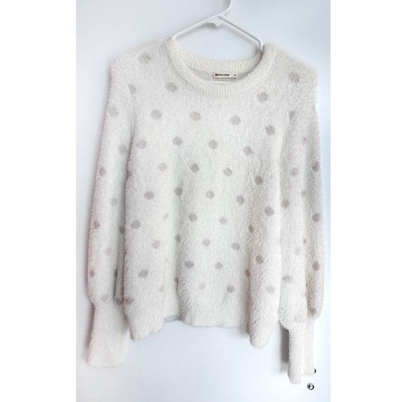 Marine Layer Arielle Crewneck Sweater Ivory Nearly New Size M - Picture 1 of 2